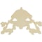 Ekena Millwork 8 1/8"W x 8 1/8"H x 3/4"P Genevieve Onlay ONL08X08X01GE - alternate 3